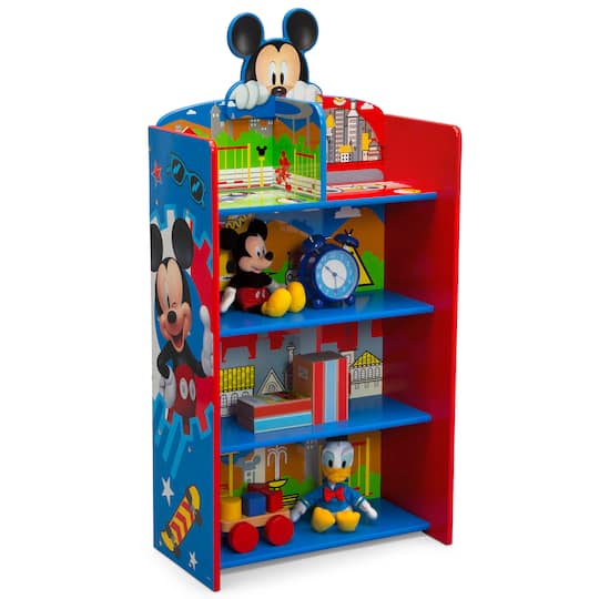 Disney® Mickey Mouse Wooden Playhouse 4-Shelf Bookcase | 19.8" x 10.25" x 39.5" | Michaels®